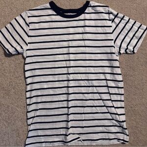 Striped Navy and White T-Shirt